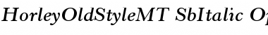 Horley Old Style MT Semibold Italic Font
