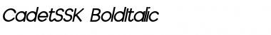 CadetSSK BoldItalic Font