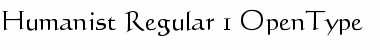 Humanist Regular Font