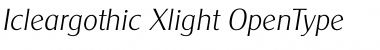 Icleargothic Xlight Font