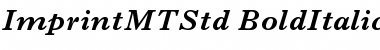 Imprint MT Std Bold Italic Font