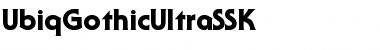 UbiqGothicUltraSSK Regular Font