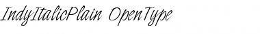 Indy Italic Plain Font