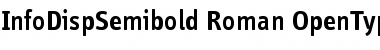 InfoDispSemibold Roman Font