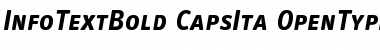 InfoTextBold CapsIta Font