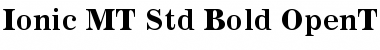 Ionic MT Std Font