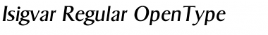 Isigvar Regular Font