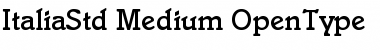 Italia Std Medium Font