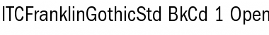 Download ITC Franklin Gothic Std Font