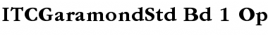 ITC Garamond Std Bold Font