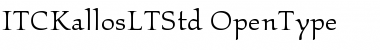 ITC Kallos LT Std Font