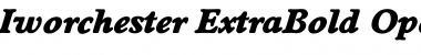 Iworchester ExtraBold Font