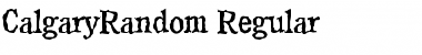 CalgaryRandom Regular Font