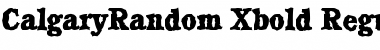 CalgaryRandom-Xbold Regular Font