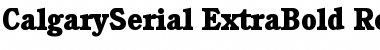 Download CalgarySerial-ExtraBold Font