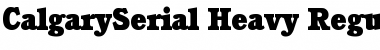 Download CalgarySerial-Heavy Font