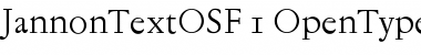 Download Jannon Text OSF Font