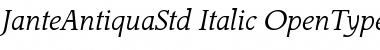 Jante Antiqua Std Italic Font