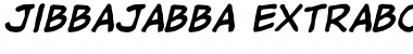 jibbajabba ExtraBold Italic Font