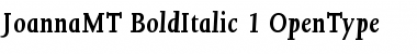 Joanna MT Bold Italic Font