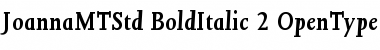 Joanna MT Std Bold Italic Font