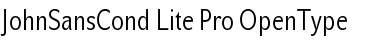Download JohnSansCond Lite Pro Font
