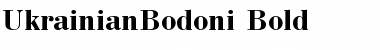 UkrainianBodoni Bold Font