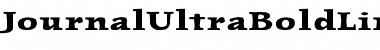 JournalUltraBoldLining Regular Font