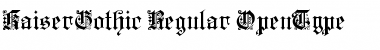 KaiserGothic Regular Font