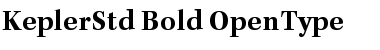 Kepler Std Bold Font