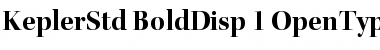 Kepler Std Bold Display Font