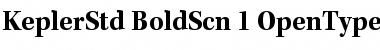 Kepler Std Bold Semicondensed Font