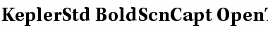 Kepler Std Bold Semicondensed Caption Font