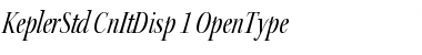 Kepler Std Condensed Italic Display Font