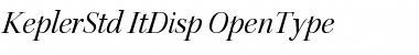 Kepler Std Italic Display Font