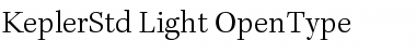 Kepler Std Light Font