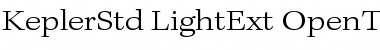 Kepler Std Light Extended Font