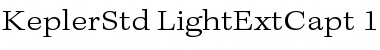 Kepler Std Light Extended Caption Font