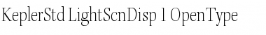 Kepler Std Light Semicondensed Display Font