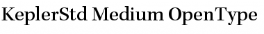 Kepler Std Medium Font