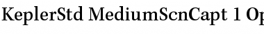 Kepler Std Medium Semicondensed Caption Font