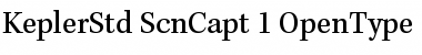 Kepler Std Semicondensed Caption Font