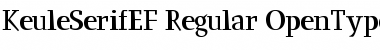 KeuleSerifEF Regular Font