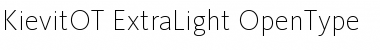 KievitOT-ExtraLight Regular Font