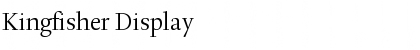 Kingfisher Display Font