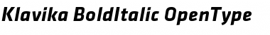 Klavika Bold Italic Font