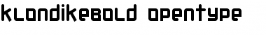 Klondike Bold Regular Font