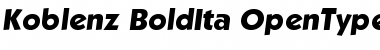 Koblenz-BoldIta Regular Font