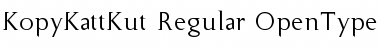 KopyKattKut-Regular Katt Kut-Regular Font