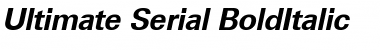 Ultimate-Serial BoldItalic Font